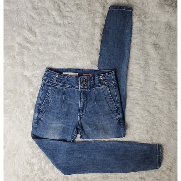 Anthropologie Pilcro Skinny Darted Jeans 25 / 0 - Picture 2 of 11